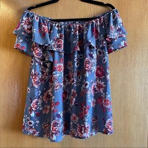 Floral Off the Shoulder Top